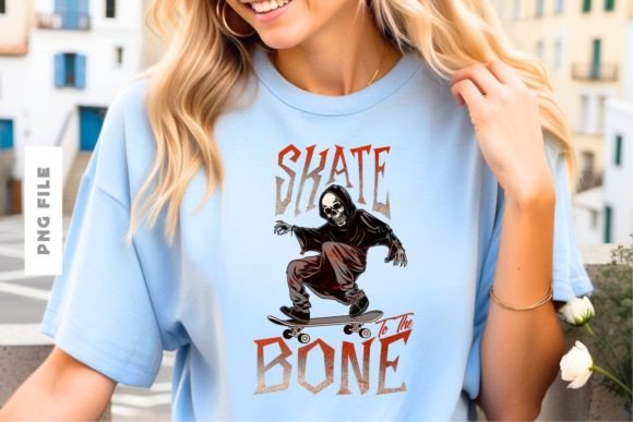 Download Skate to the Bone T-shirt Design - Skate Collection