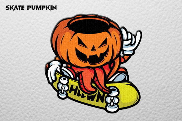 Download Pumpkin Skate Vector Graphic - Skate Collection