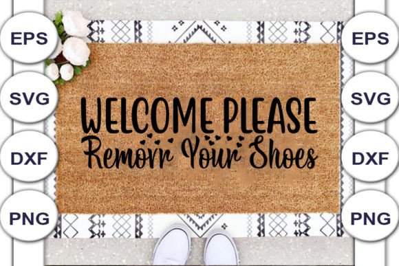 Download Doormat SVG Design, Welcome Please - Design Collection